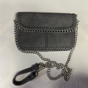 Sondra Roberts Gray Chain Strap Clutch